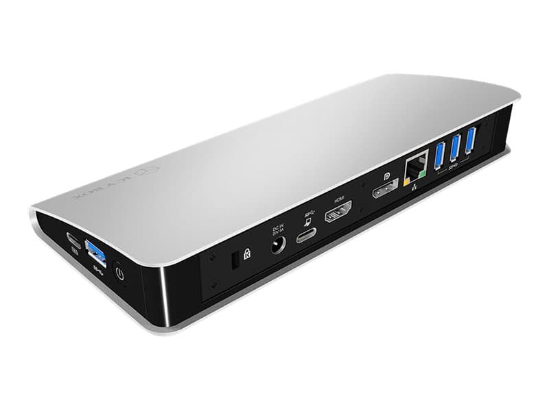 RaidSonic ICY BOX IB-DK2403-C - Dokkingstasjon - USB-C - HDMI, DP - GigE - 100 watt