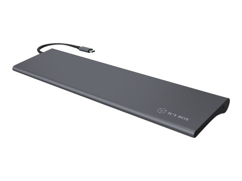 RaidSonic ICY BOX IB-DK2102-C - Dokkingstasjon - USB-C - VGA, HDMI, Mini DP - GigE
