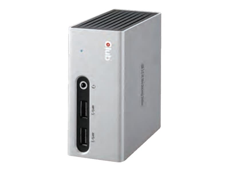Club3D SenseVision USB 3.0 4K Mini Docking Station - Dokkingstasjon - USB - DVI, HDMI - GigE