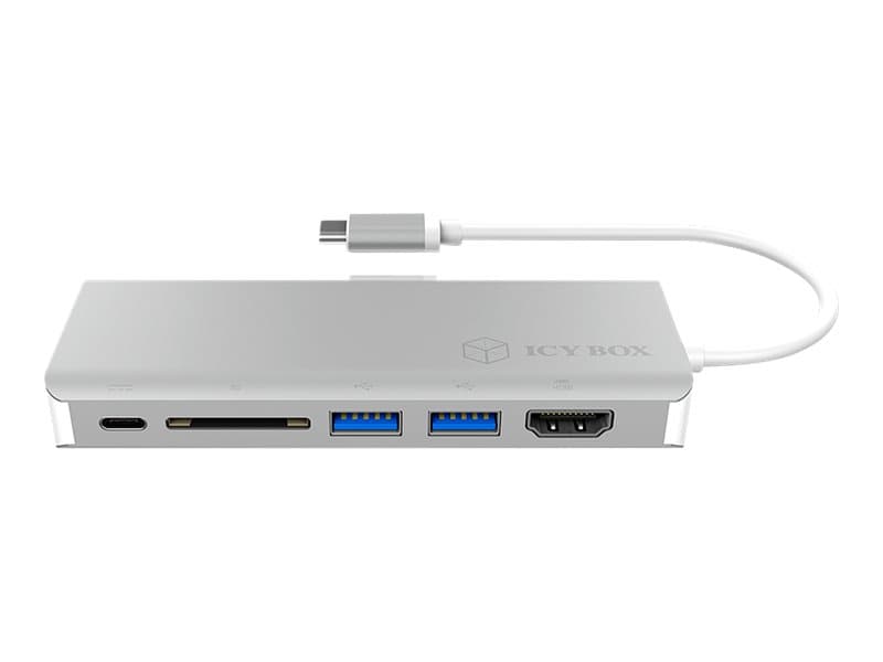 RaidSonic ICY BOX IB-DK4034-CPD - Dokkingstasjon - USB-C - HDMI - GigE