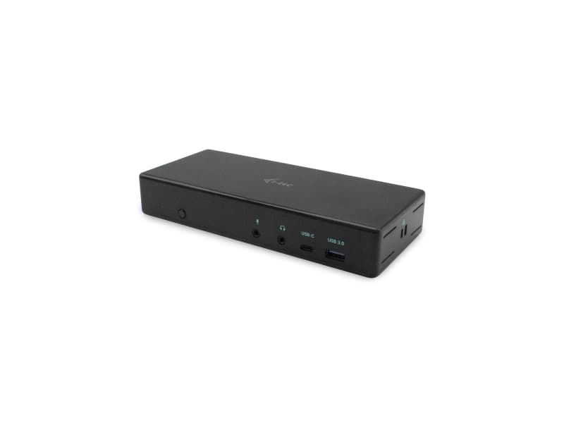 i-tec C31QUATTRODOCKPD, Kabel, USB 3.2 Gen 1 (3.1 Gen 1) Type-C, 85 W, 3,5 mm, 10,100,1000 Mbit/s, Svart