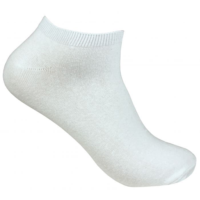 10-PACK VITA ANKELSTRUMPOR