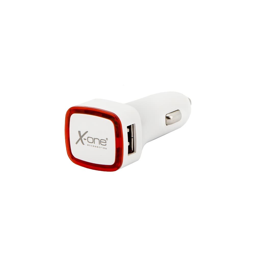 Billaddare REF. 138390 2 x USB-A Vit Röd