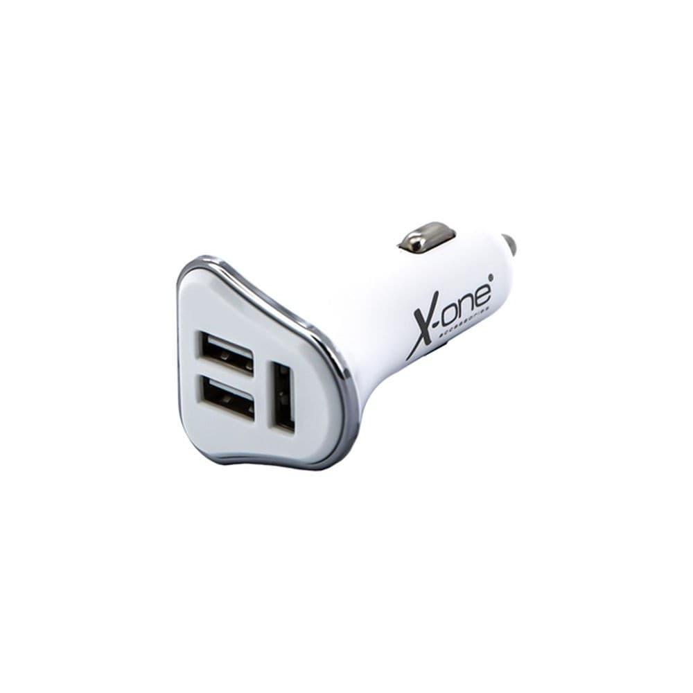 Billaddare REF. 138178 3 x USB-A Vit