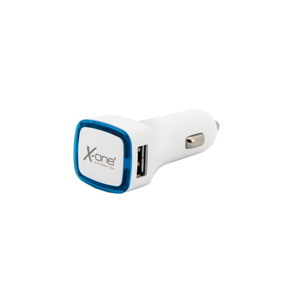 Billaddare REF. 138406 2 x USB-A Vit Blå