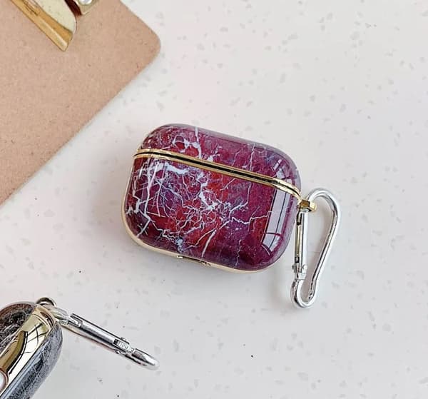 AirPods Pro case purple marble
