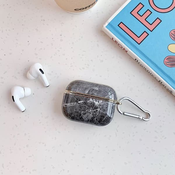 AirPods Pro case grey marble
