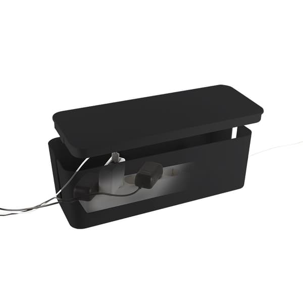 23.5x11.5x12cm Kabelbox , svart (small)