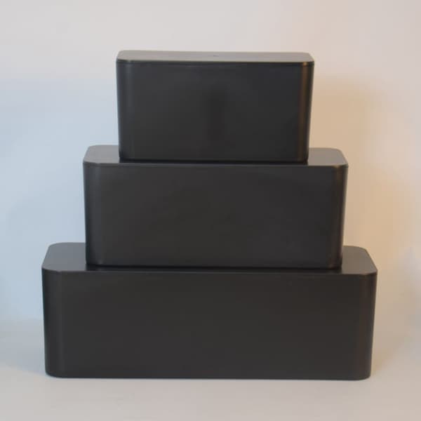 23.5x11.5x12cm Kabelbox , svart (small)