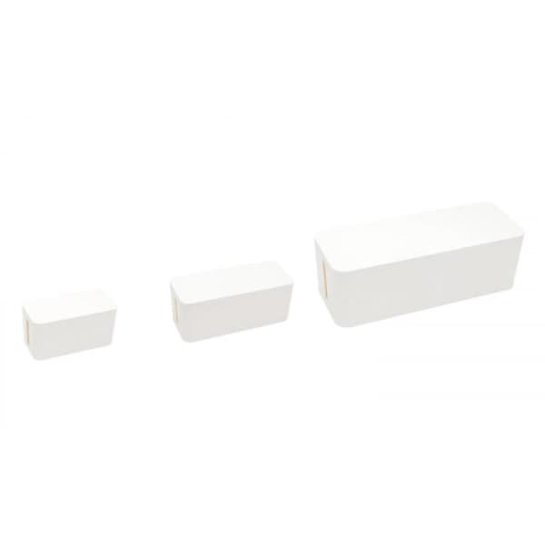 32x13.5x12.7cm Kabelskjuler , hvid (mellem)