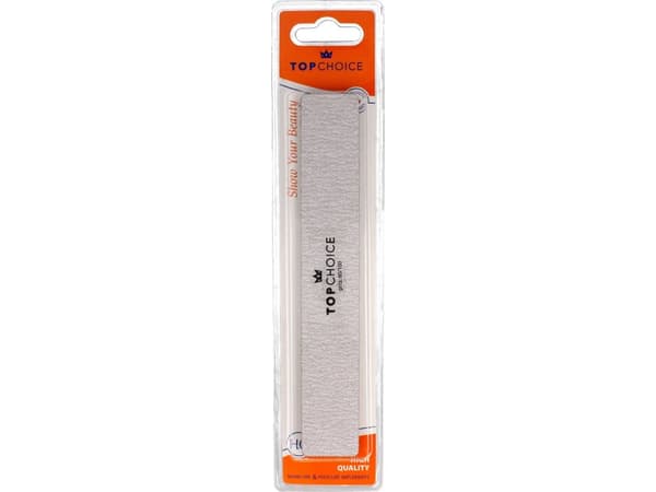 Top Choice 2-function nail file 80/100 rectangular 18cm 1 pc