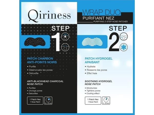 Qiriness Wrap Duo Purifying 2-Step Nose Patches - - 30 g