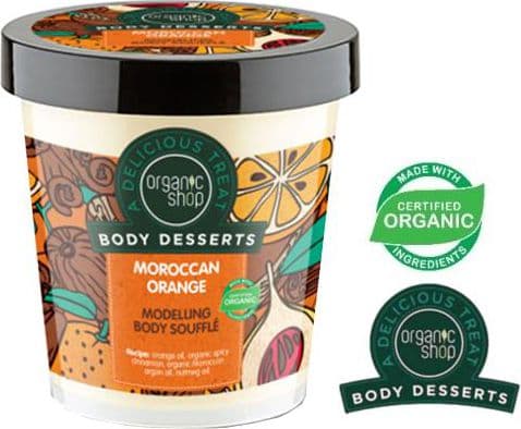 Organic Shop Body Desserts Creme Modeling Marokon appelsiini 450ml