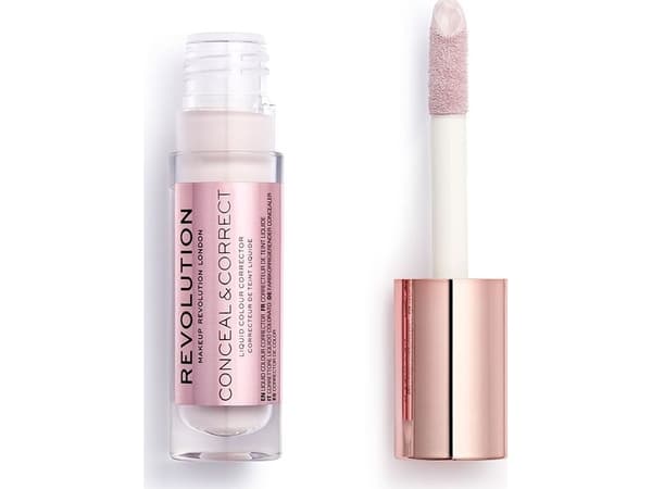 Makeup Revolution, Conceal &amp; Correct, Corrective, nestemäinen peitevoide, Lavander, 4 g