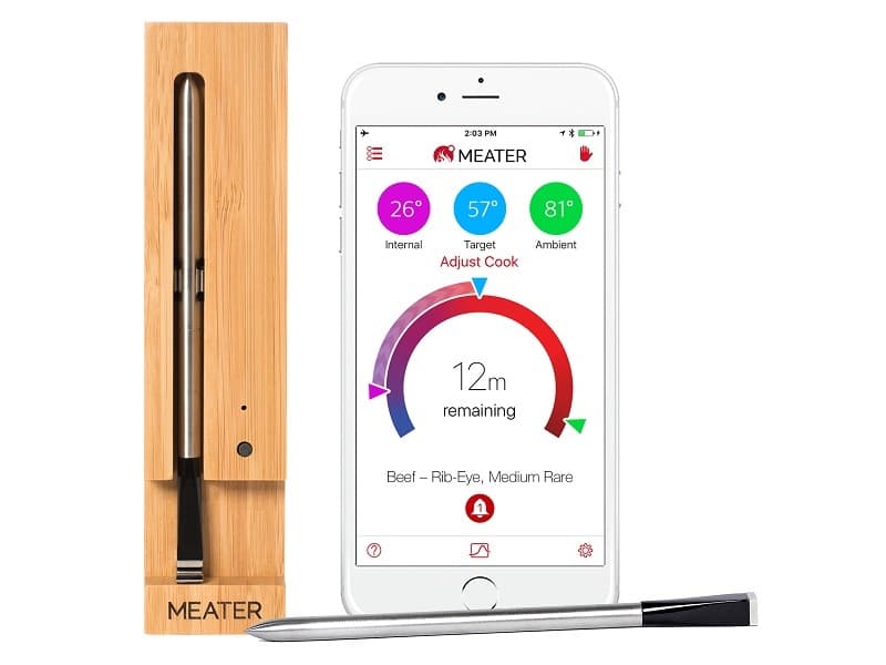 MEATER Bluetooth Stegetermometer - Op til 275°C - Uden ledning - 10 meter Rækkevidde