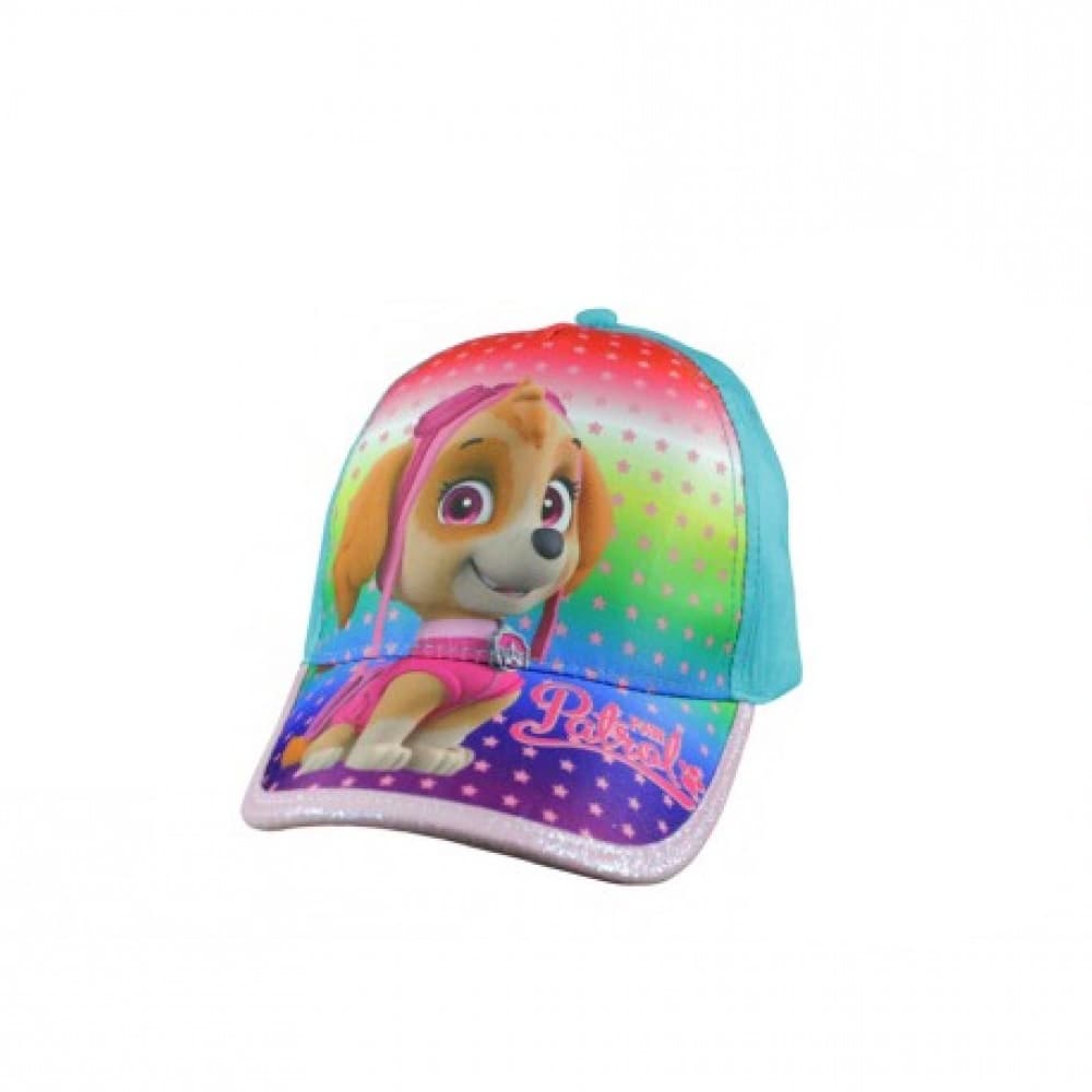 Paw Patrol Cap turkis med glitter kant