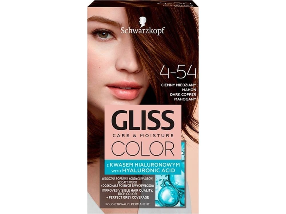 Schwarzkopf Schwarzkopf Gliss Color Color cream No. 4-54 Dark Copper Mahogany 1op.