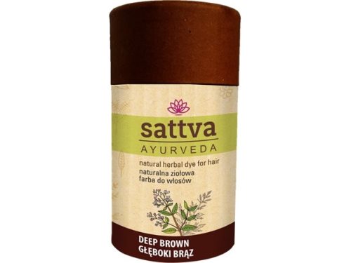 Bild av Sattva SATTVA_Natural Herbal Dye for Hair natural herbal hair dye Deep Brown 150g