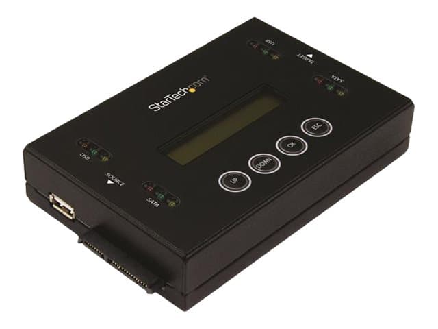 StarTech.com Drive Duplicator & Eraser for USB Flash Drives & 2.5 / 3.5" SATA SSDs/HDDs- 1:1 duplication plus cross-interface - Standalone (SU2DUPERA