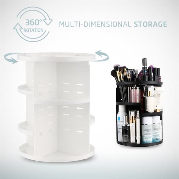 UNIQ 360º Roterende Kosmetik Organizer - Hvid