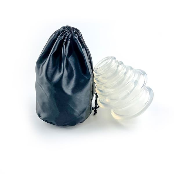 Transparent massage koppar silikonkoppor 4x