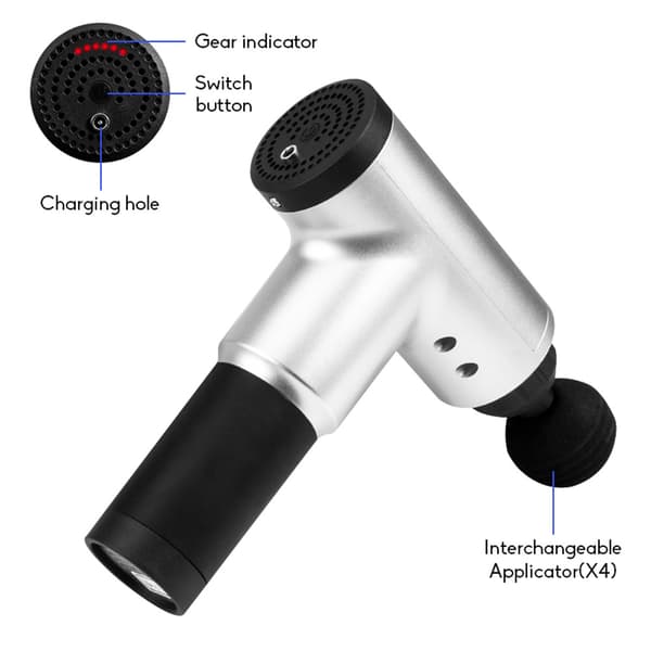 Massage Pistol 4 Massagehuvuden