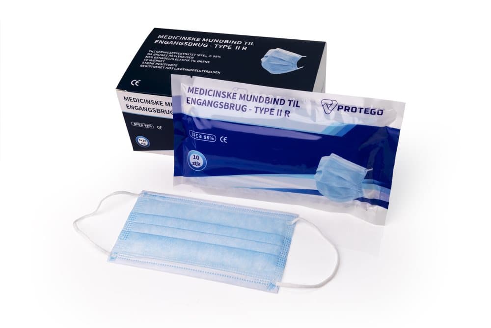 Medicinsk / Kirurgisk Mundbind - Type 2 / R