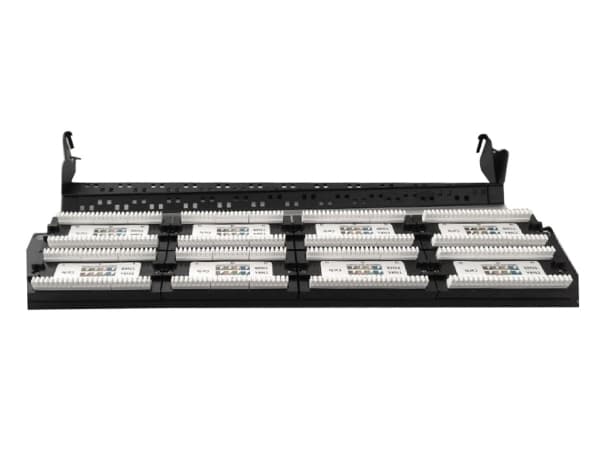 Gembird NPP-C548CM-001 - Patchpanel med kabelstyring - svart - 2U - 19" - 48 porter