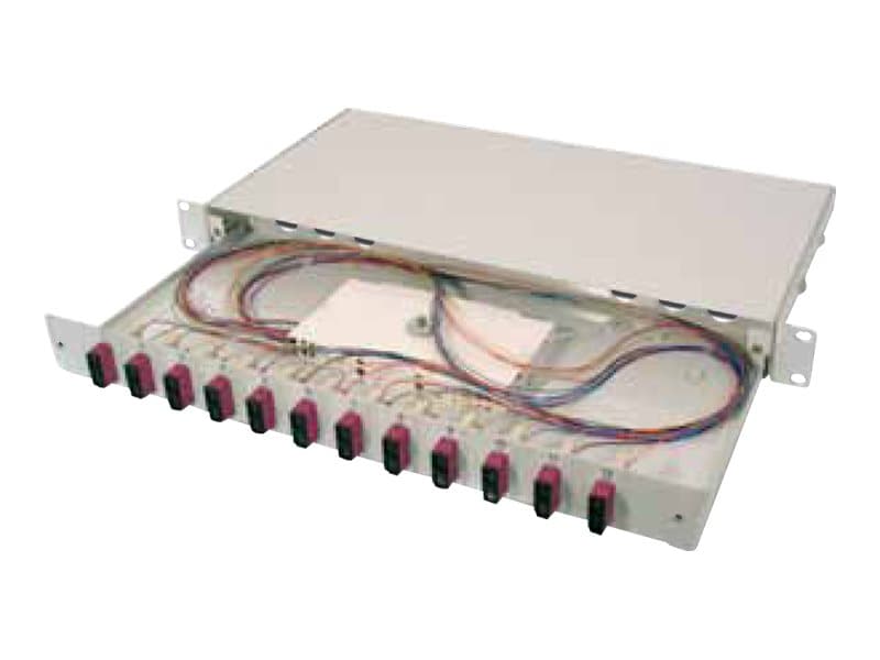 DIGITUS DN-96322-4 - Spleiseboks for fiberoptikk - 1U - 19"