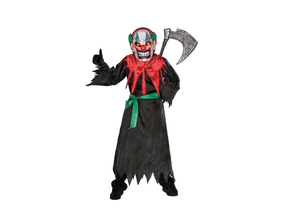 Klovn ''Crazy'' Halloweenstøj til børn(Str. 137/M)