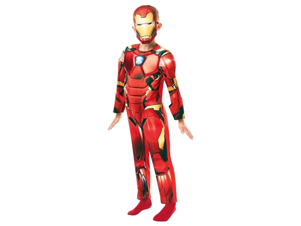 Iron Man Deluxe Udklædningstøj (3-9 år)(Str. 128/L)