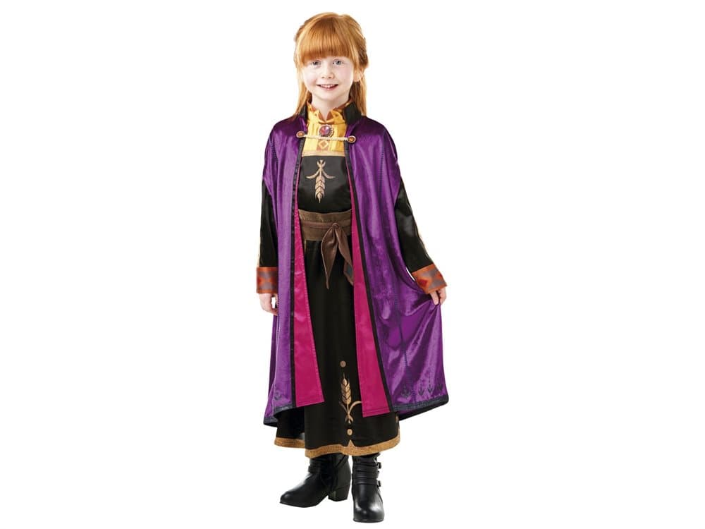Disney Frost 2 ANNA Deluxe Kjole Udklædningstøj (3-9 år)(Str. 104/S)