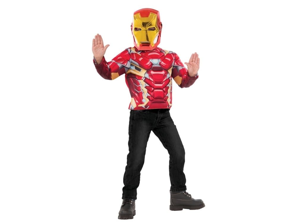 Iron Man AVENGERS ASSEMBLE Deluxe Top udklædningssæt, 4-7 år