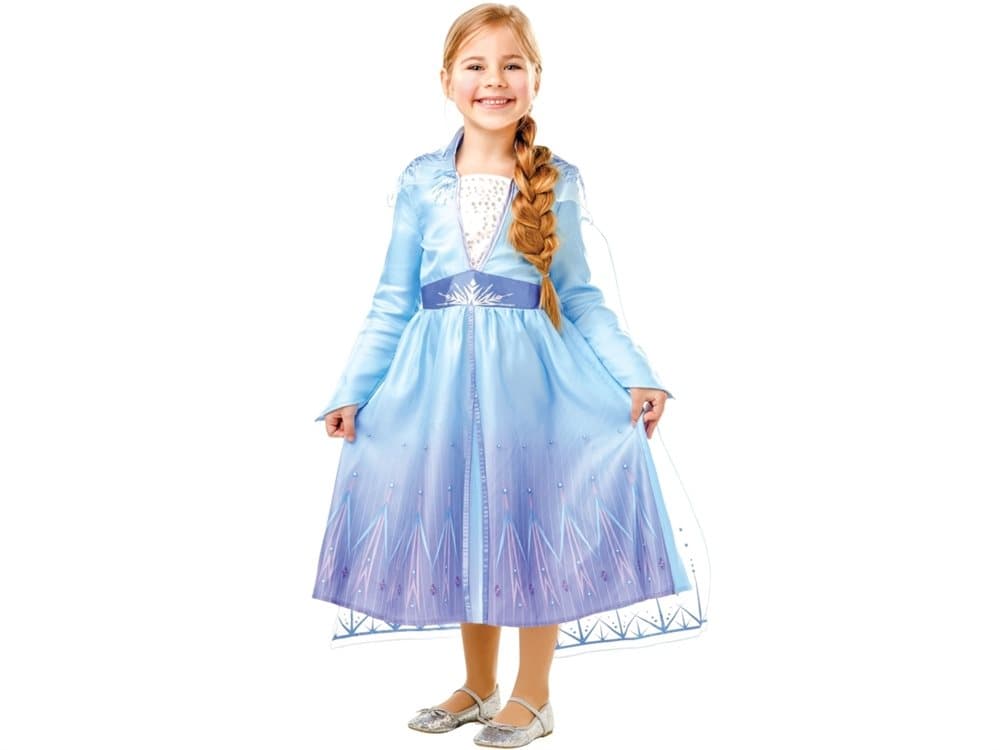 Disney Frost 2 ELSA Kjole Udklædningstøj (3-9 år)(Str. 104/S)