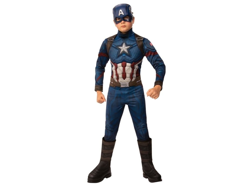 Avengers ENDGAME Captain America Deluxe Kostume (3-10 år)(Str. 104/S)