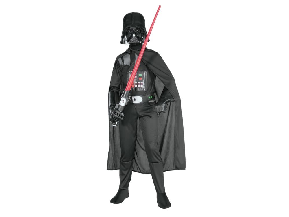 Star Wars Darth Vader Udklædningstøj (3-10 år)(Str. 137/M) - (Handsker og lyssværd ikke inkluderet)