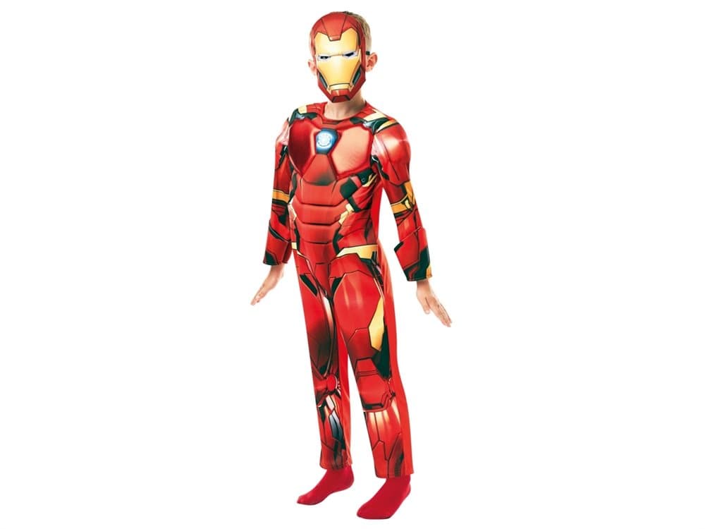 Iron Man Deluxe Udklædningstøj (3-9 år)(Str. 140/9-10)