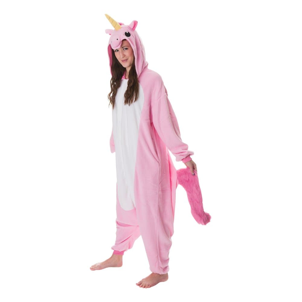 Lyserød Enhjørning Kigurumi