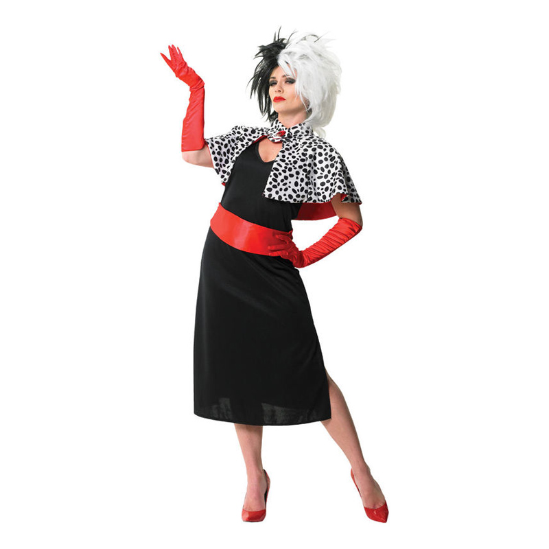Disney Cruella De Vil Karnevalsdrakt | CDON Dalmatiner Karnevalsdrakt | Partyking