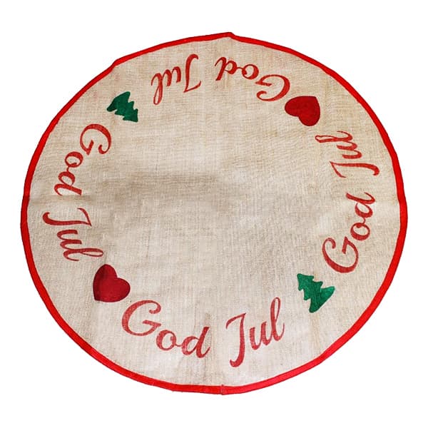 Julgransmatta God Jul