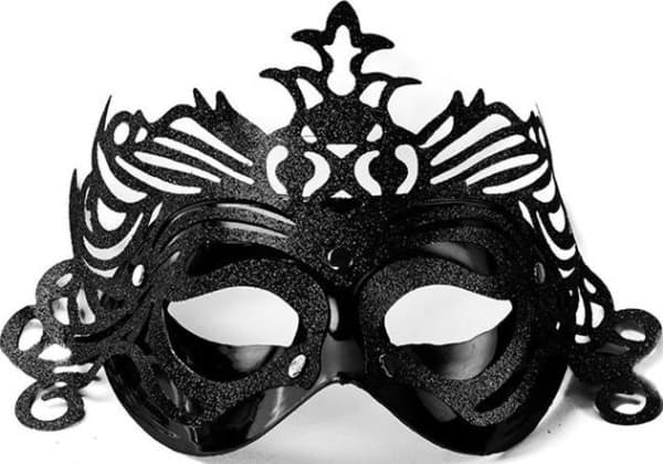 Party Deco Party mask, ornament, black universal