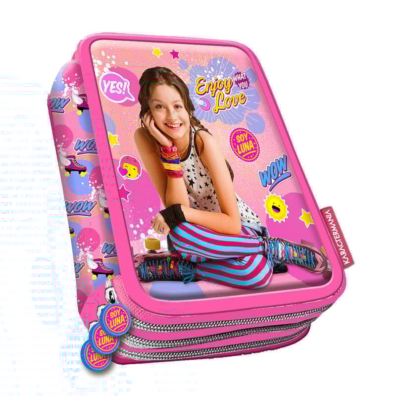 Soy Luna Enjoy Love 43-delars Pennskrin Trippel Skolset Pennset