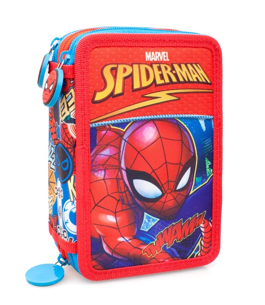 Spiderman Spider Man Triple Skolset Filled Pen Case 43 stykker