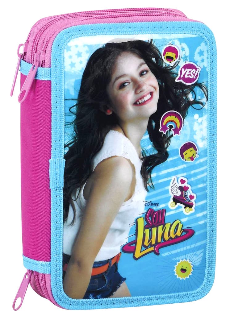 Disney Soy Luna Penaalit Triple School Set 36-pieces Filled Pencil Case