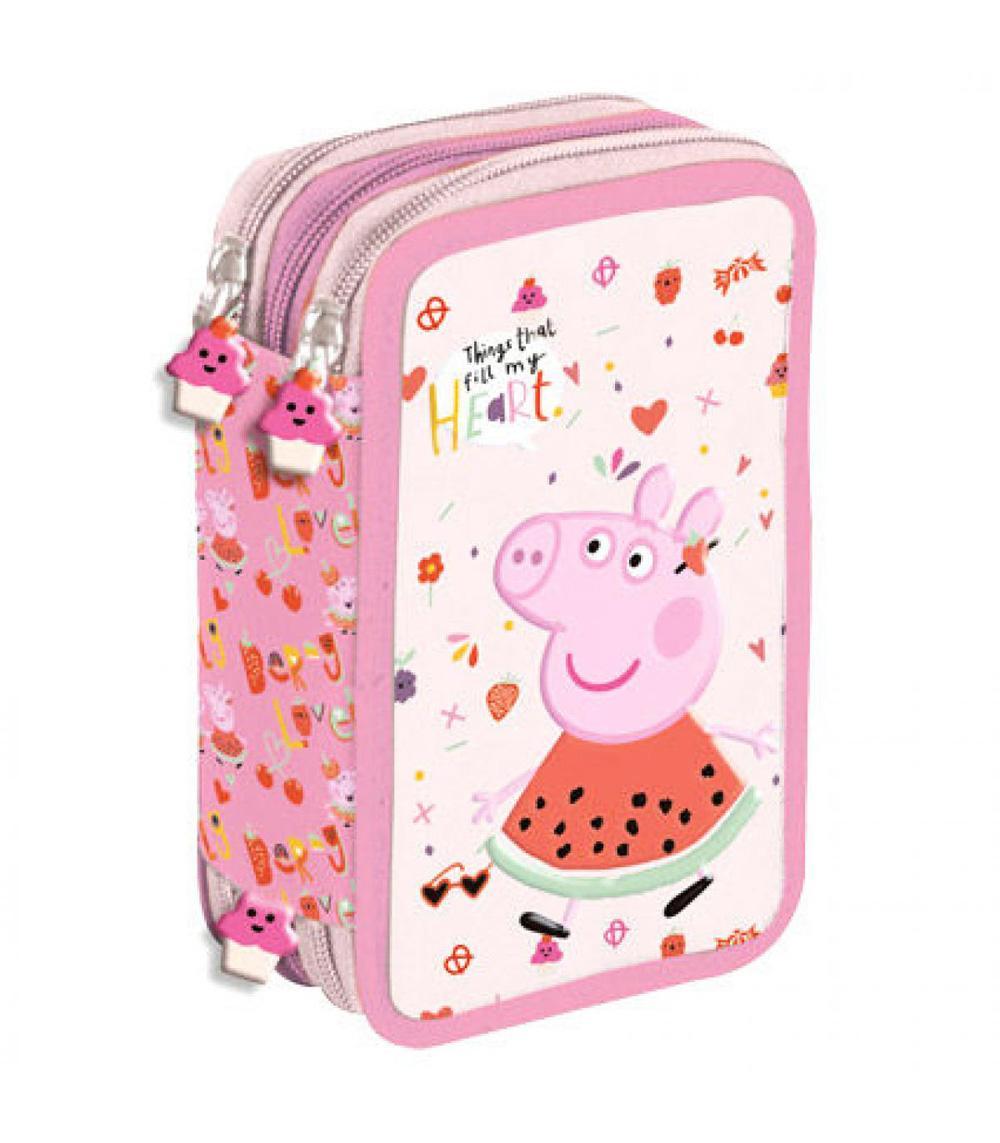 Peppa Pig 40-pieces Penaaleita Triple School Set Pencil Case