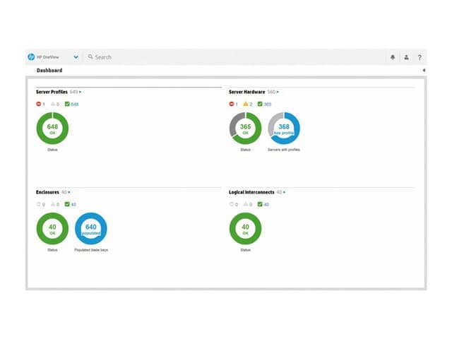 HPE OneView - Produktoppgraderingslisens + 3 års 24x7 støtte - 1 fysisk server - oppgrader fra Insight Management - med vert - Linux, Win, OpenVMS