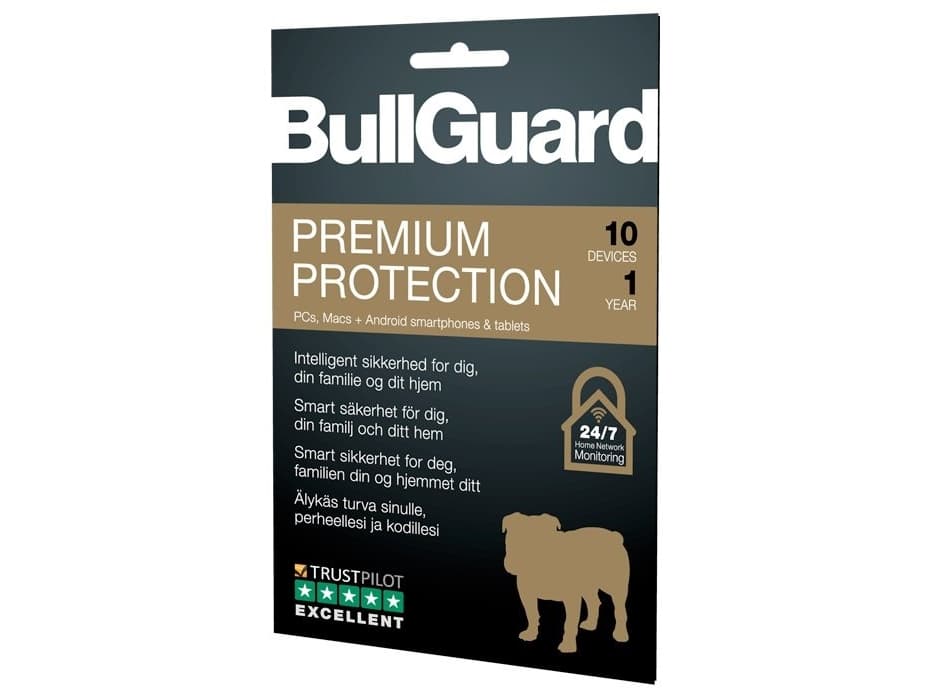 BullGuard Premium Protection 2019 - Abonnementslisens (1 år) - 10 innretninger - Win, Mac, Android