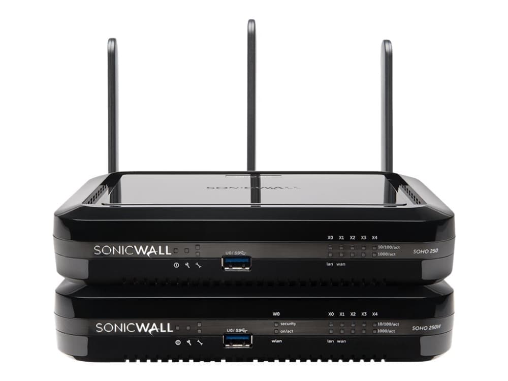 SonicWall SOHO 250 Wireless-N - Sikkerhetsap1 part - GigE - Wi-Fi - 2.4 GHz, 5 GHz