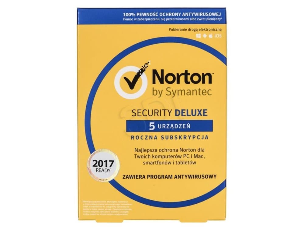 Symantec Norton Security Deluxe 3.0 PL 1 User 5 Devices 1 Year (21357600)