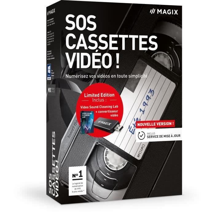 MAGIX Software SOS Videokassetter! - Kasse - FR